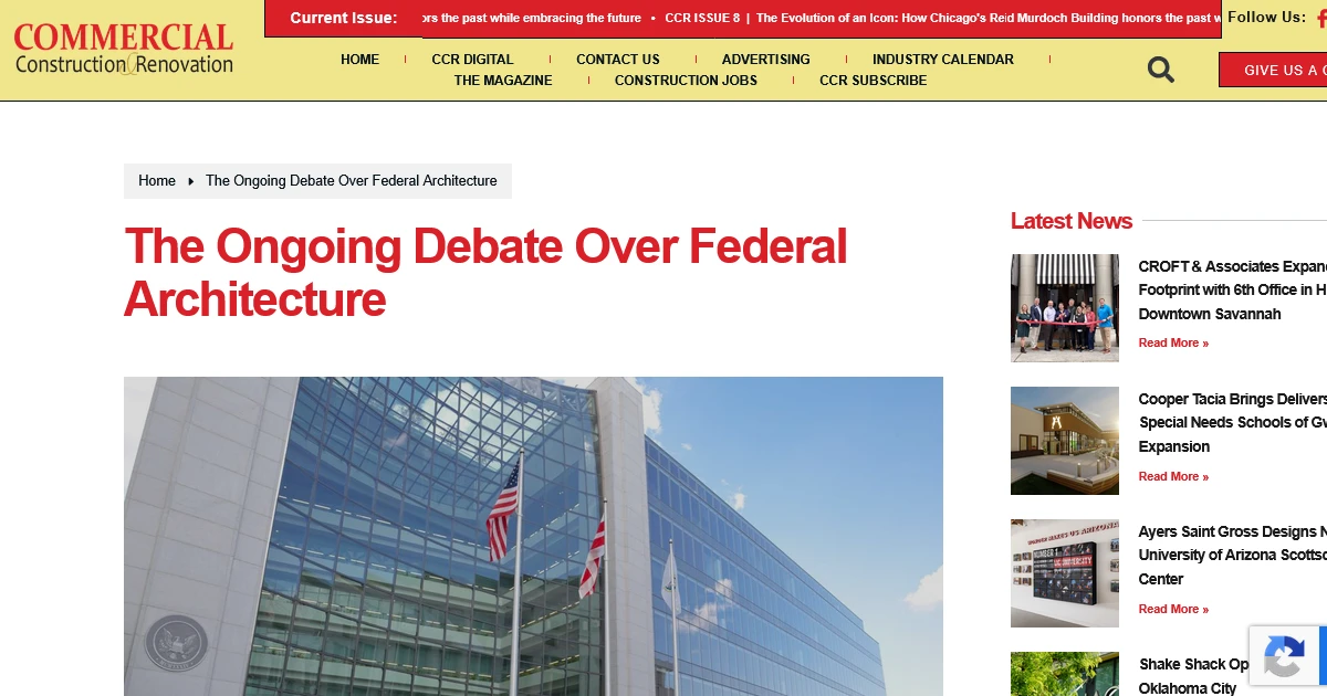 The Ongoing Debate Over Federal Architecture